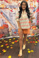 High Waist Pleated Shorts (Rust)