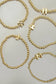 INITIAL MONOGRAM BUBBLE STRETCH BEAD BRACELET