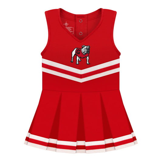 Georgia Bulldogs Cheer Dress Bodysuit