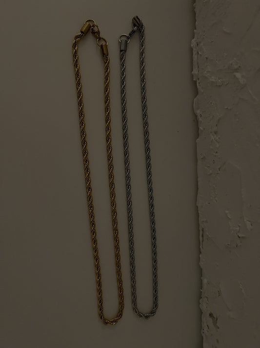 MENS GOLD ROPE CHAIN NECKLACE