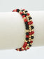 3 Piece CCB Glass Bead Stretch Bracelet Set
