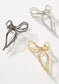 BOW HAIR CLAW CLIP Gold