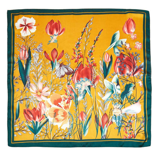 Leaves Print Bandana Scarf