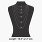Molten Frame Marbled Stone Pendant Necklace
