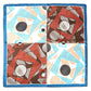 Geometric Pattern Printed Square Silky Satin Bandana Scarf
