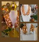 Fawn print magnetic pearl necklace