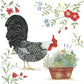 Single Flour Sack Towels Packaged -Rooster