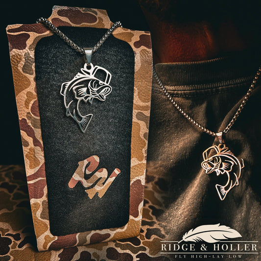 Ridge&Holler - Bass- Stainless Steel Necklace and Pendant