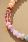 JOSSLYN by wall to wall - NATURAL AGATE GLASS SEMI PRECIOUS BEAD NECKLACE | 80N896