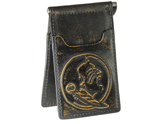 Zep-Pro - Florida State Seminoles Burnished Leather Clip Wallet