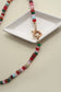 JOSSLYN by wall to wall - NATURAL STONE CHARM  SPRING CLASP BEADED NECKLACE | 40NK9467