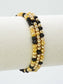 3 Piece CCB Glass Bead Stretch Bracelet Set