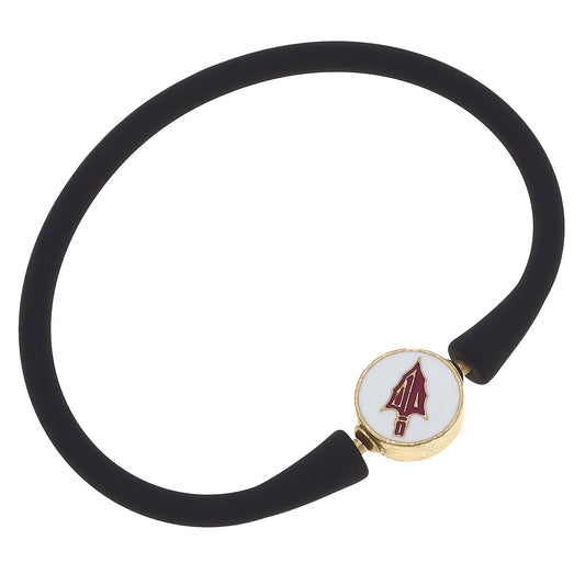 Canvas Style - Florida State Seminoles Enamel Silicone Bali Bracelet