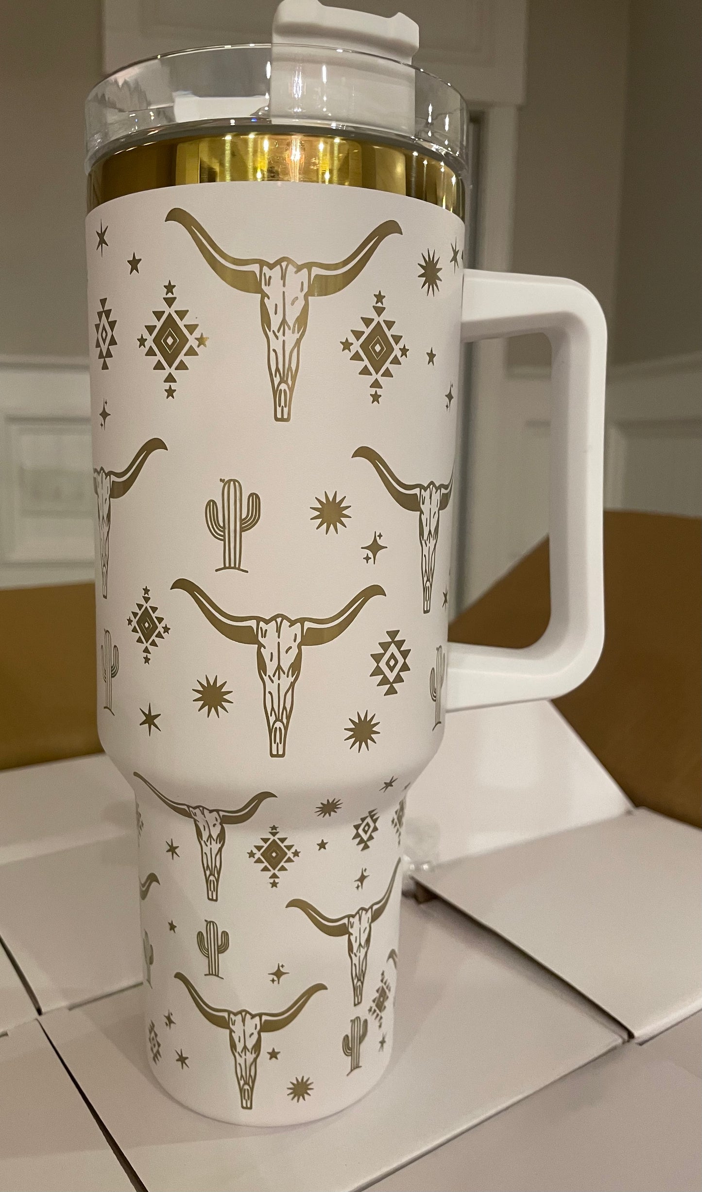 Laser Engraved Western Tumbler