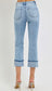 Risen Jeans- High Rise Ankle Straight Cuffed Jeans