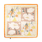 Flower Printed Square Scarf