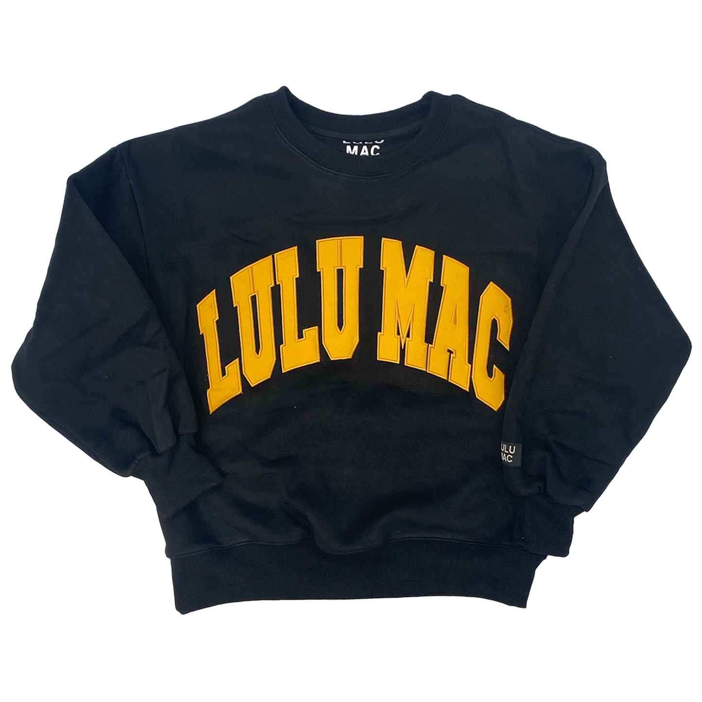 LULU MAC-Black/Yellow-Stitch