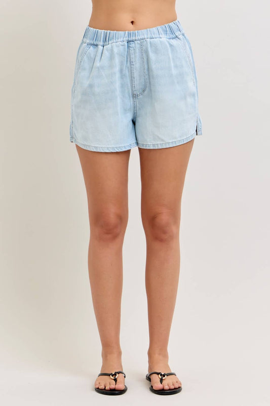 Judy Blue Jeans - HW Featherweight Boxer Style Shorts