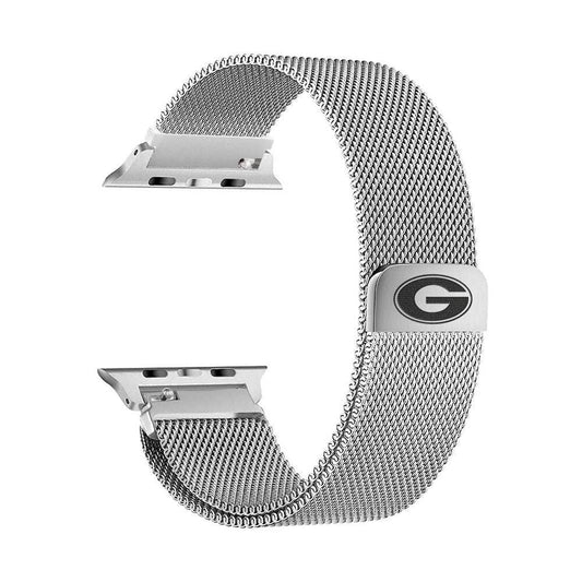Georgia Bulldogs Stainless Steel Apple Watch Band
