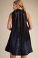 Round Neck Tie Sleeveless Mini Dress
