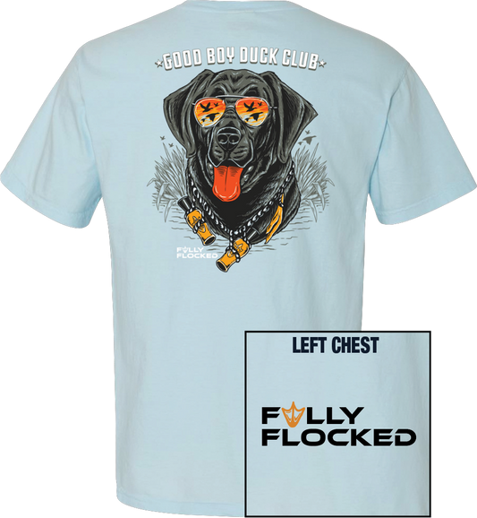 Fully Flocked - Dog Head Light Blue