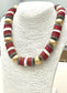 TWO FORTY TWO - GAME DAY - School Spirit Necklace (gray/burg/white)