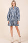 Mesh Floral Embroidered Babydoll Mini Dress