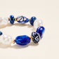 7.25 In Mixed Resin Ceramic Bead Stretch Bracelet