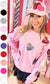 Sparkle Sequin Valentine Heart Graphic Sweatshirt