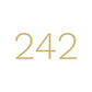 TWO FORTY TWO - CHIC - Pearl Hoop (gold)