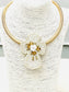 TWO FORTY TWO - HOLIDAY - The Cross Necklace (white/gold)
