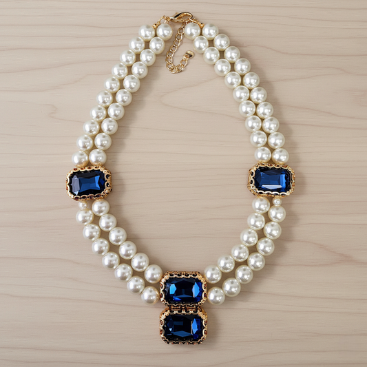 Coastal Vintage Pearl Strand Necklace