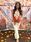 Cinnamon flutter sleeve top