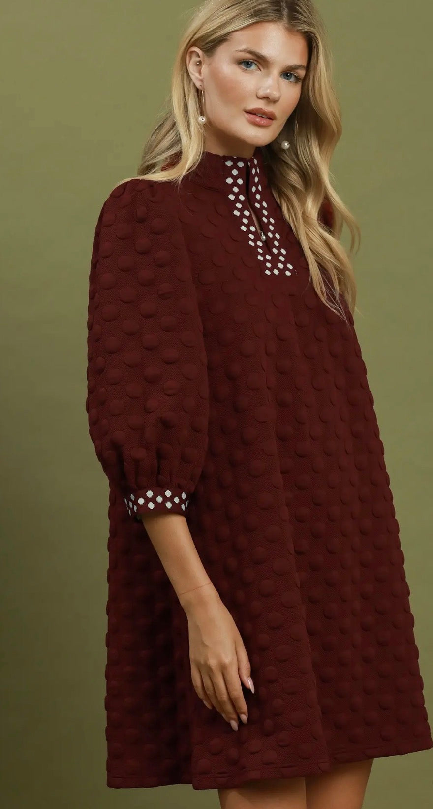 Peyton Dress in Wine