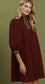 Peyton Dress in Wine