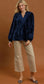 Blue Velvet Top