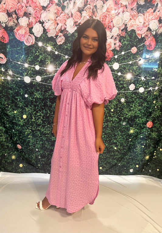 Pink Springtime Blossoms Dress