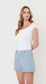 Lovervet by Vervet-High Rise Cuffed Striped A Line Shorts