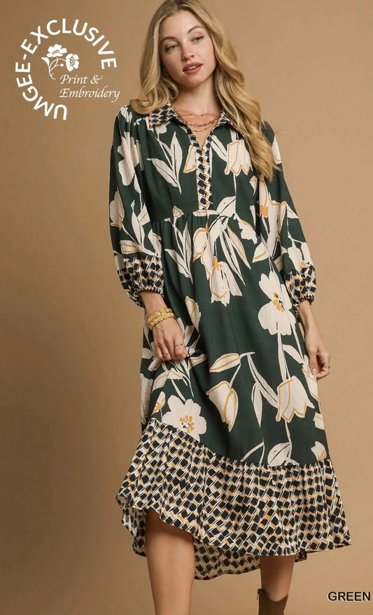 Floral maxi dress by Umgee