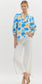 Blue and Yellow Floral Top