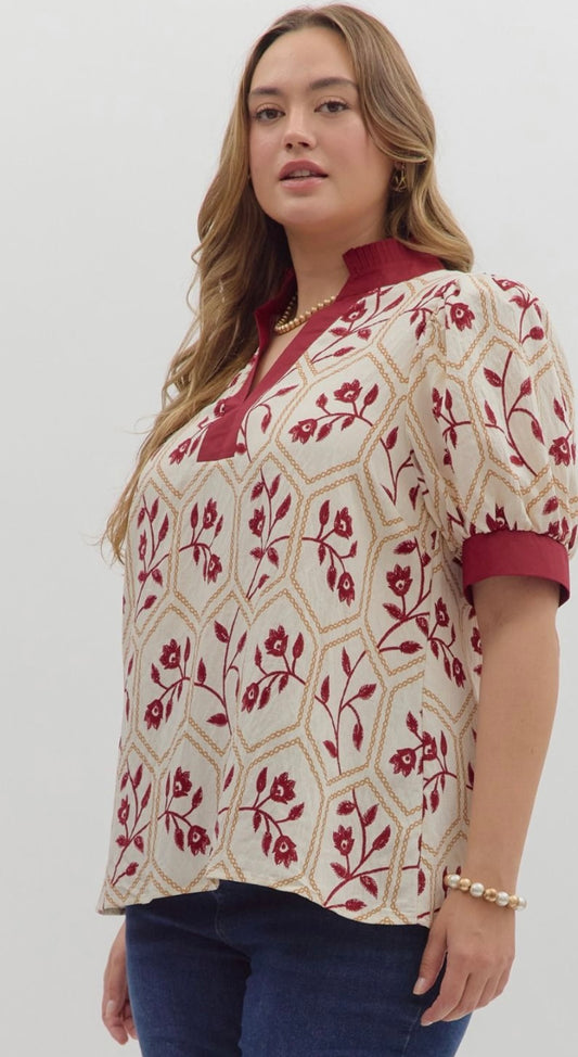 Lovely in Garnet (plus sizes)