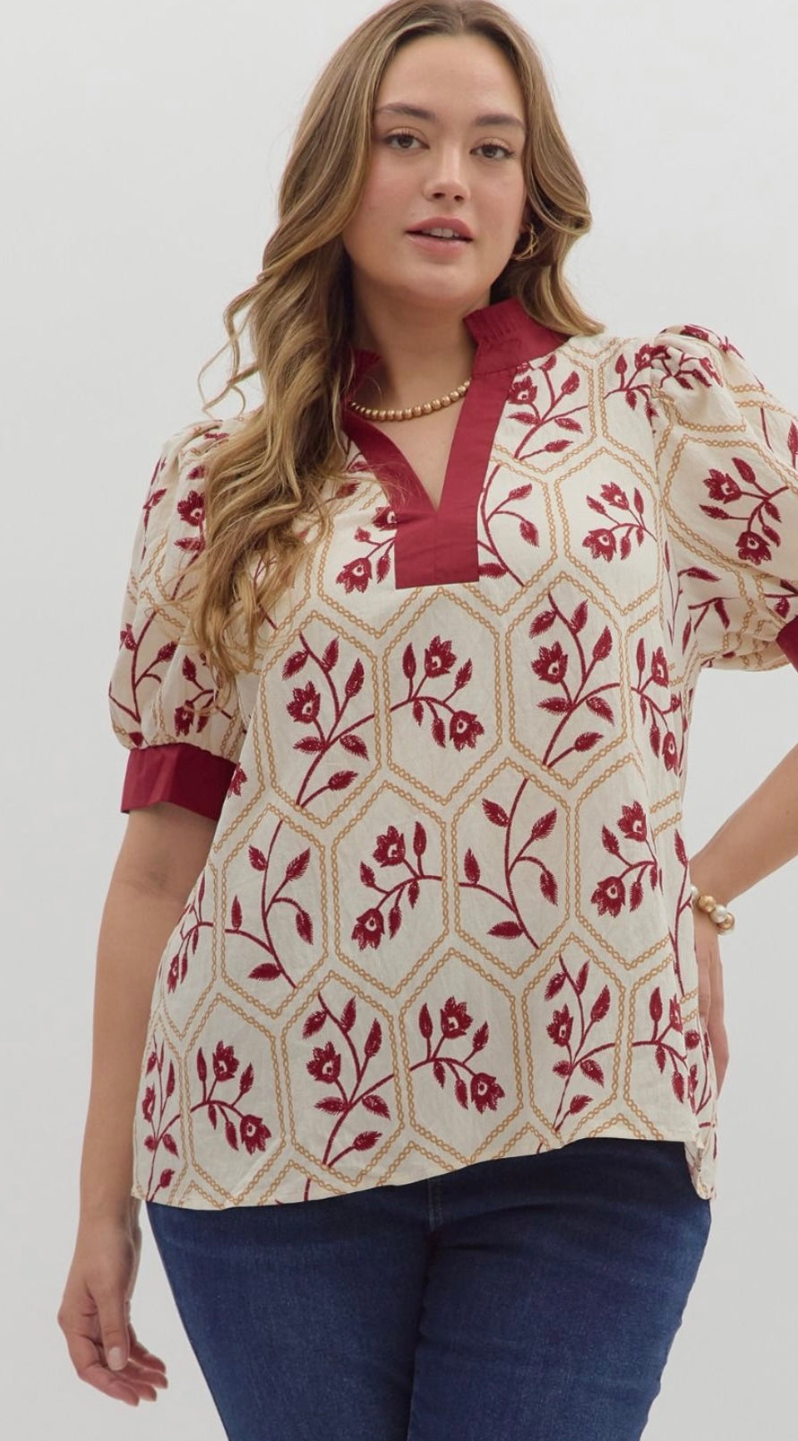 Lovely in Garnet (plus sizes)
