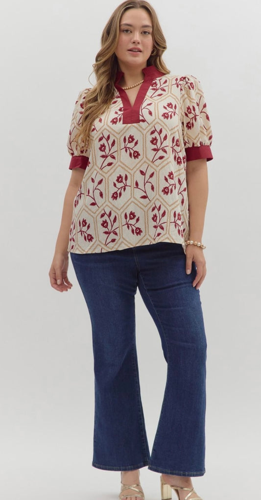 Lovely in Garnet (plus sizes)
