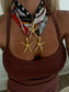 STARFISH SCARF NECKLACE