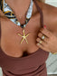 STARFISH SCARF NECKLACE