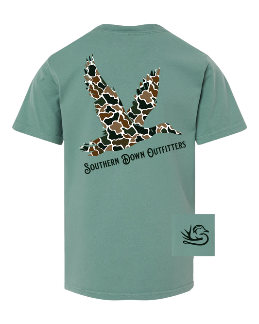 Southern Down Outfitters - Camo Mallard Youth Tee