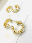 TWO FORTY TWO - CHIC - Pearl Hoop (gold)