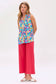 Dear Scarlett - Colorful Abstract Print Sleeveless Tank Top
