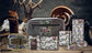 Zep-Pro - Buck Magnetic Front Pocket Old School Camo Leather Wallet.