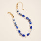 18 Inch Chunky Marbled Ceramic Bead Pearl Necklace